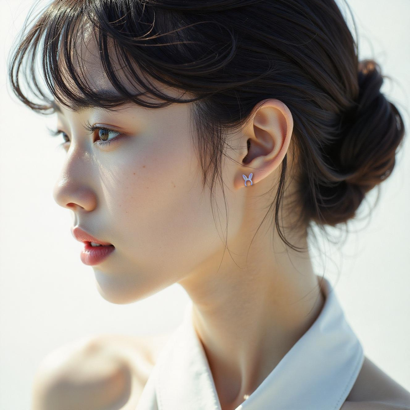 最高品質　ハイクオリティ Hピアス ホワイ SYMPATHY OF SOUL STYLE |Initial Pierce E GV イニシャルピアス