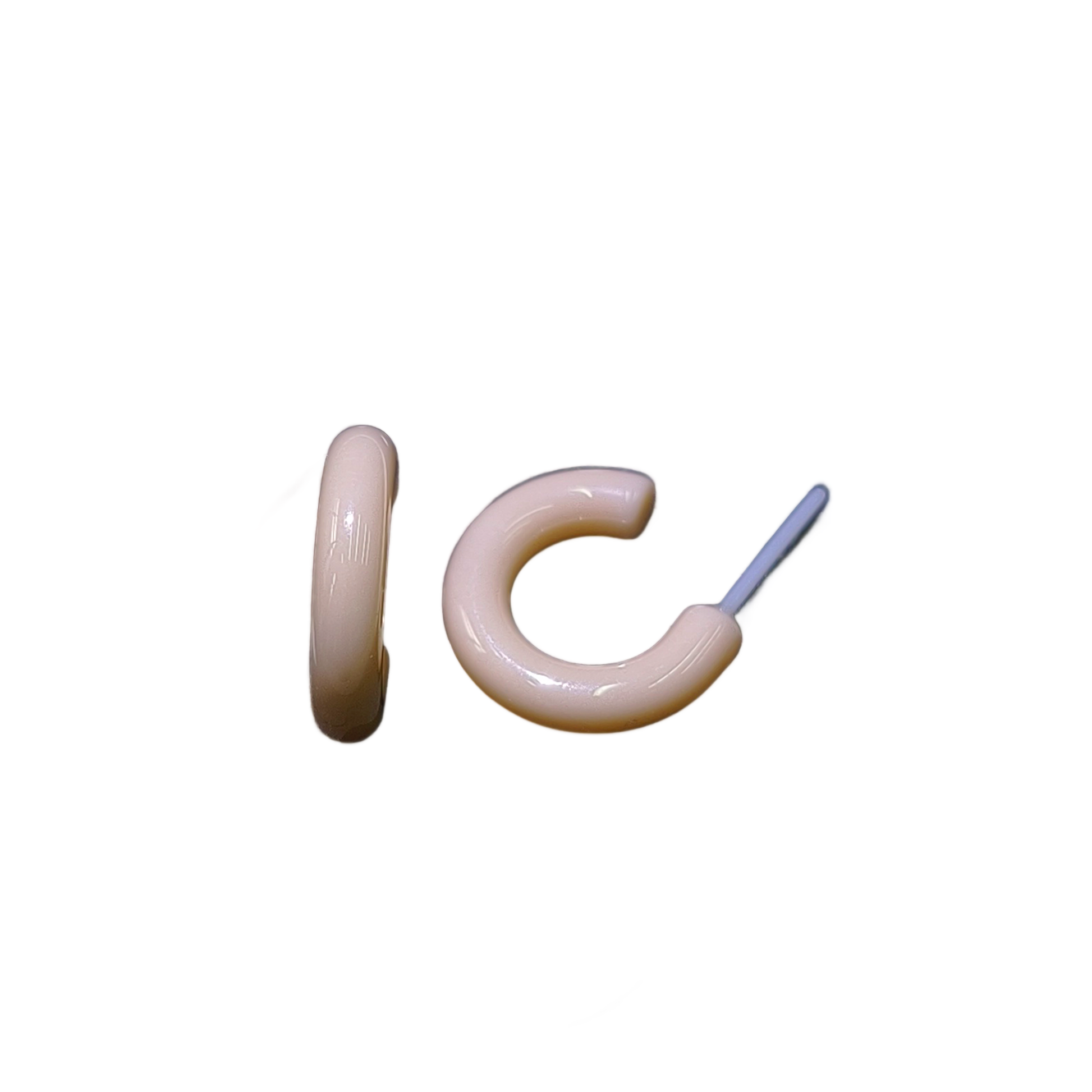 C型バイオセラミックピアス