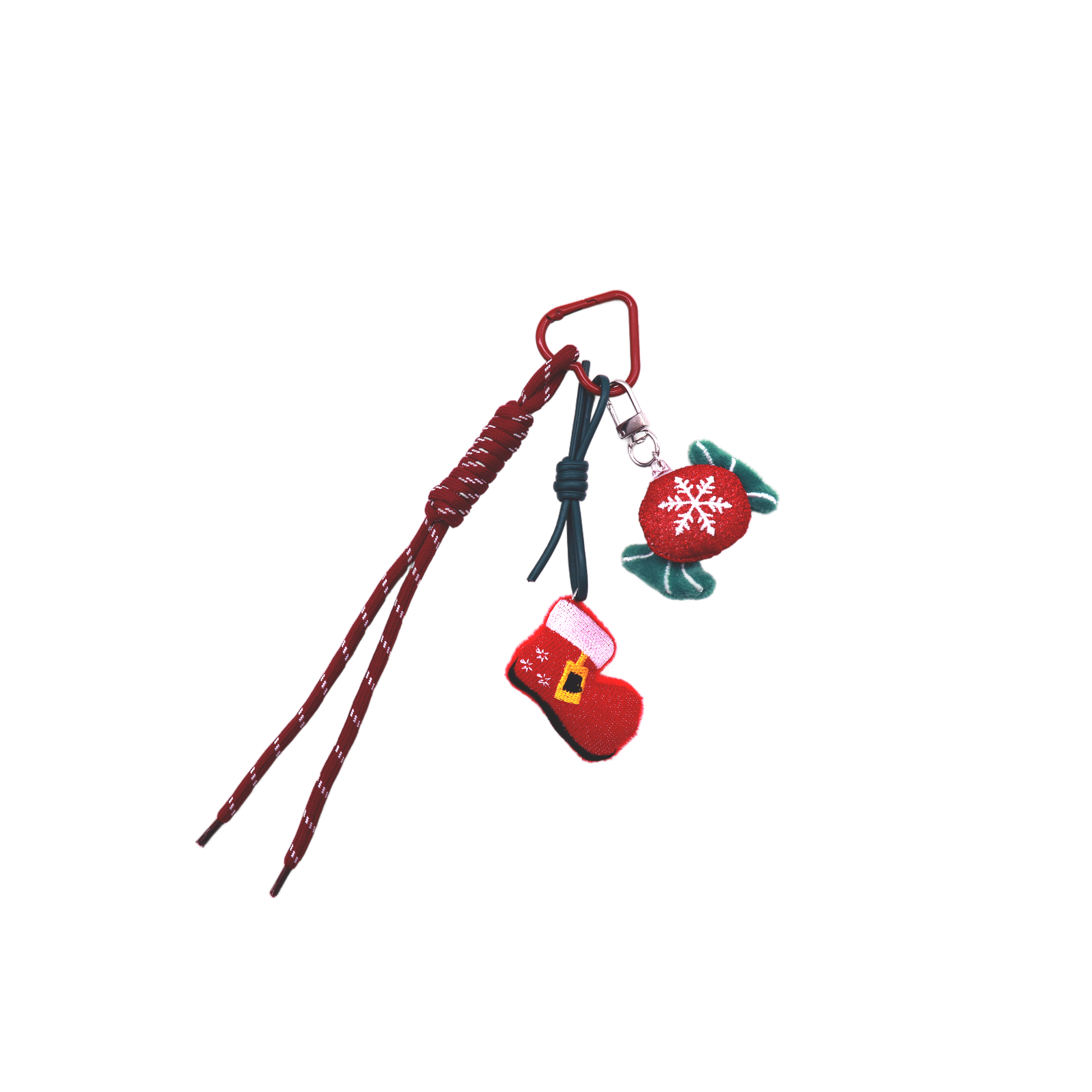 糖果与圣诞靴钥匙扣