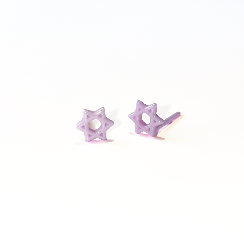 六芒星バイオセラミックピアス