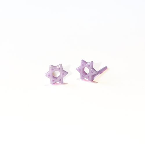 六芒星バイオセラミックピアス