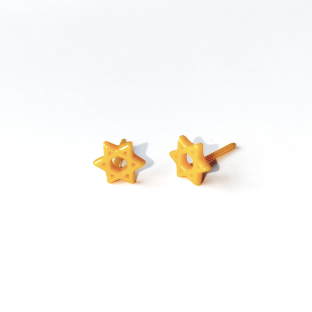 六芒星バイオセラミックピアス